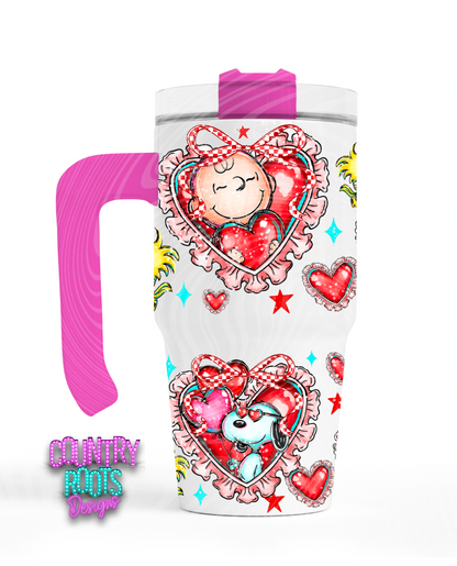 Charlie_Heart 12oz Grippy Tumbler