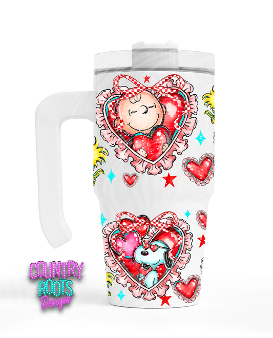 Charlie_Heart 12oz Grippy Tumbler