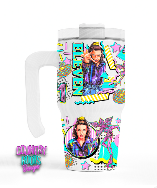 Eleven_Strange 12oz Grippy Tumbler