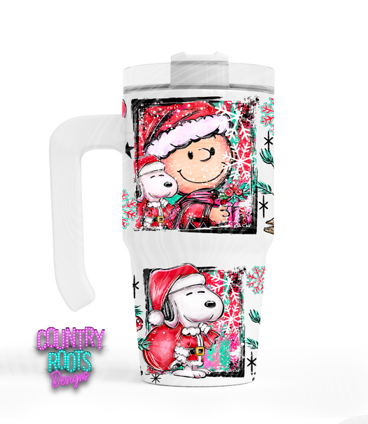 Christmas Charlie_ 12oz Grippy Tumbler