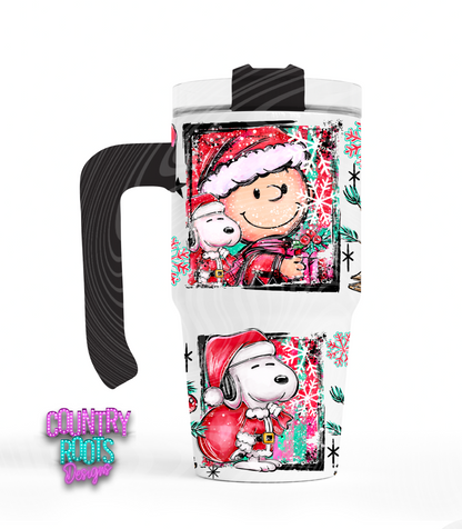 Christmas Charlie_ 12oz Grippy Tumbler