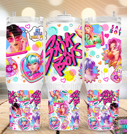 Saja Boys_ 12oz Grippy Tumbler
