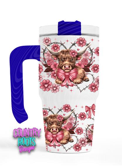 Highland Cow 12oz. Grippy Tumbler