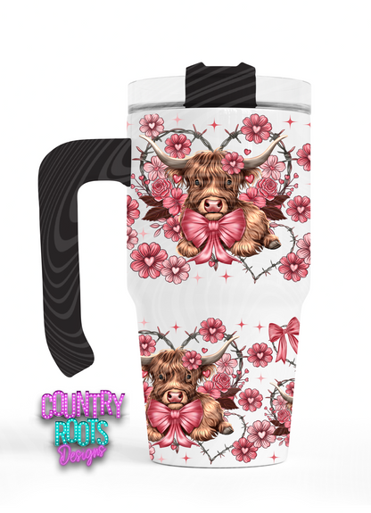 Highland Cow 12oz. Grippy Tumbler