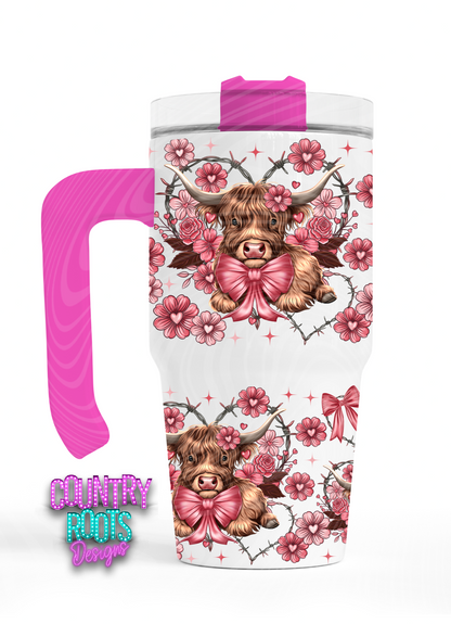 Highland Cow 12oz. Grippy Tumbler