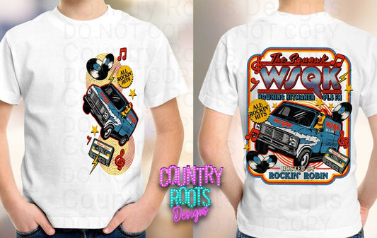 Rockin' Robin Tee-Front & Back (Kids)