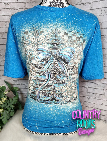 Blue Christmas Tree_ Tee