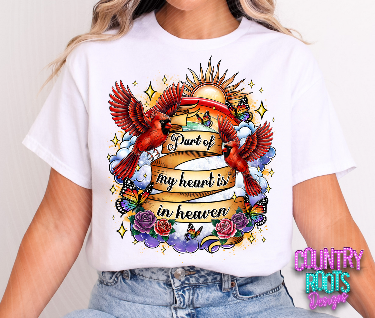 Part Of My Heart Is In Heaven Tee