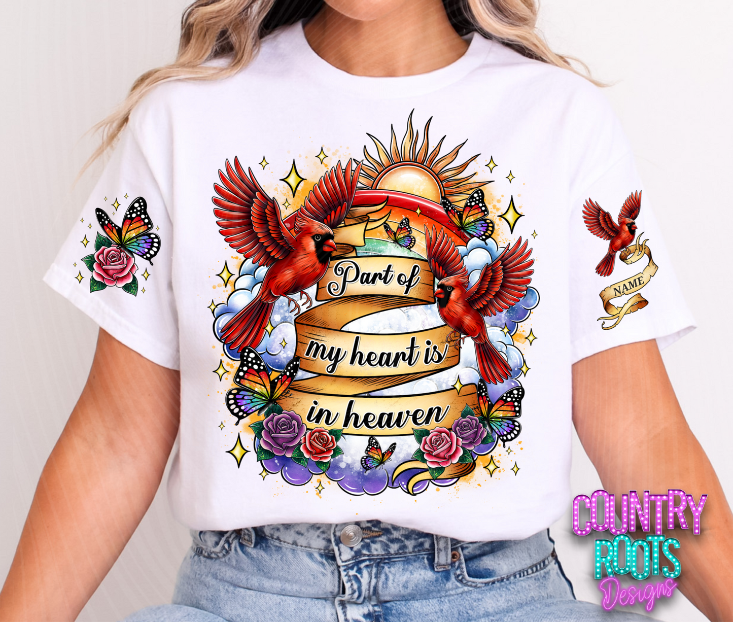 Part Of My Heart Is In Heaven Tee