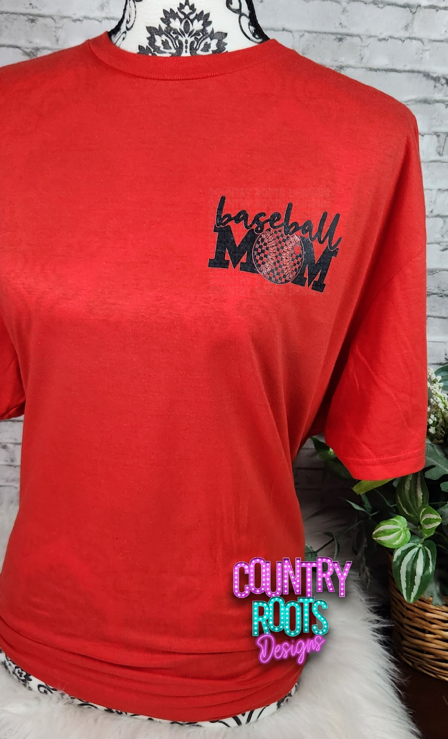 Baseball Mom_ Tee (Front & Back)