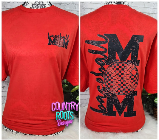 Baseball Mom_ Tee (Front & Back)