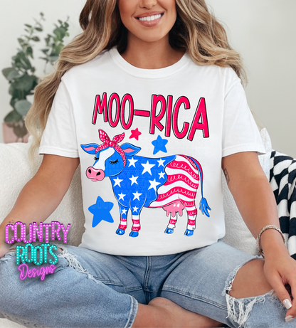 Moo-Rica- Comfort Colors Tee