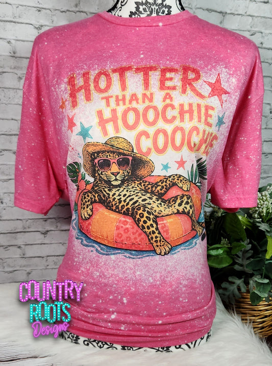 Hotter Than A Hoochie Coochie/Leopard Tee