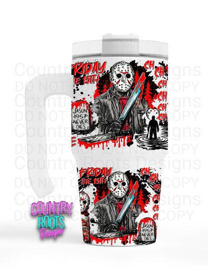 Jason Dead Inside Grippy Tumbler