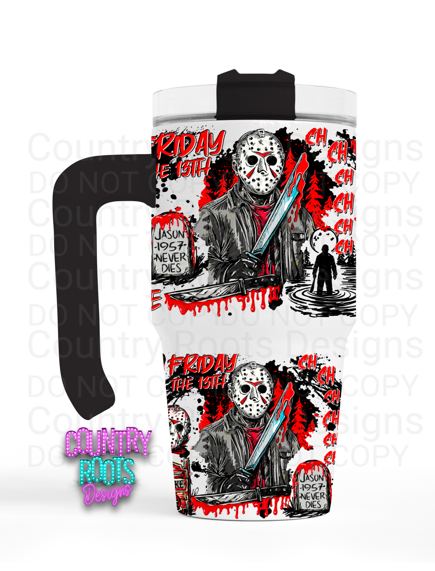 Jason Dead Inside Grippy Tumbler