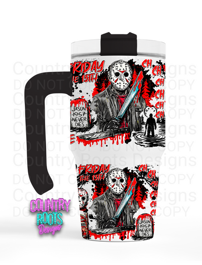 Jason Dead Inside Grippy Tumbler