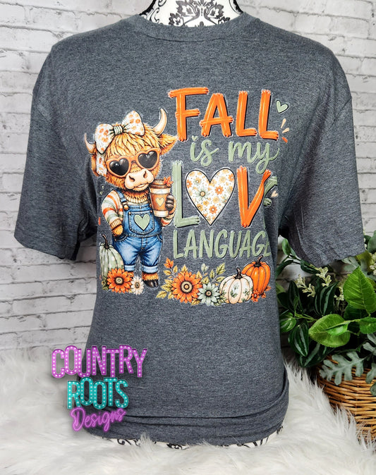 Fall Is My Love Language Tee