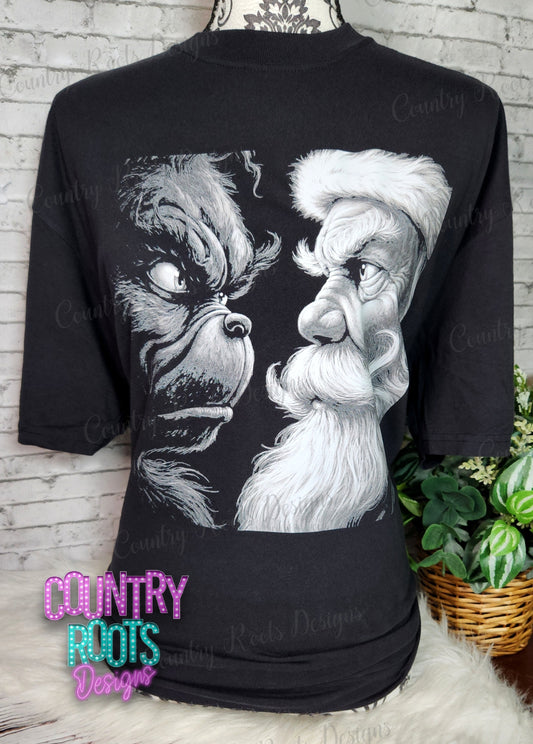 Santa & Grinch_ Tee