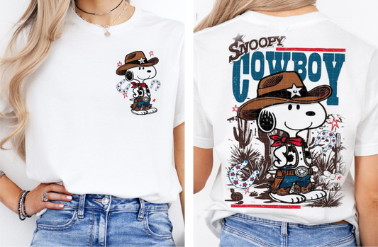 Cowboy Snoop_ Tee (Front & Back)