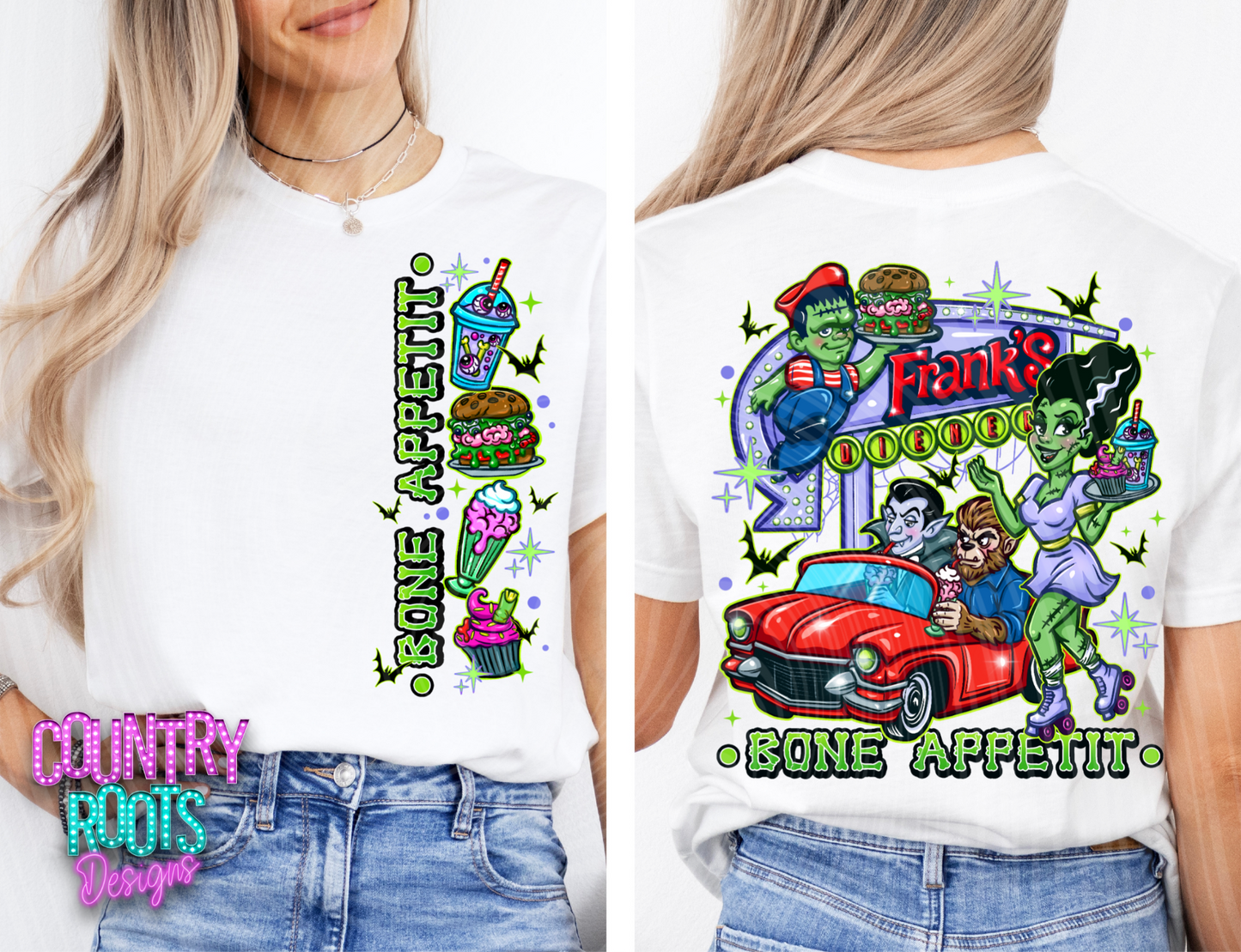 Franks Diner Tee- Front & Back