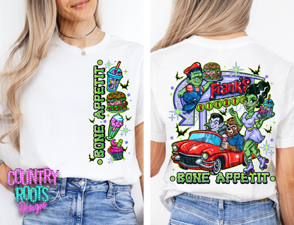 Franks Diner Tee- Front & Back
