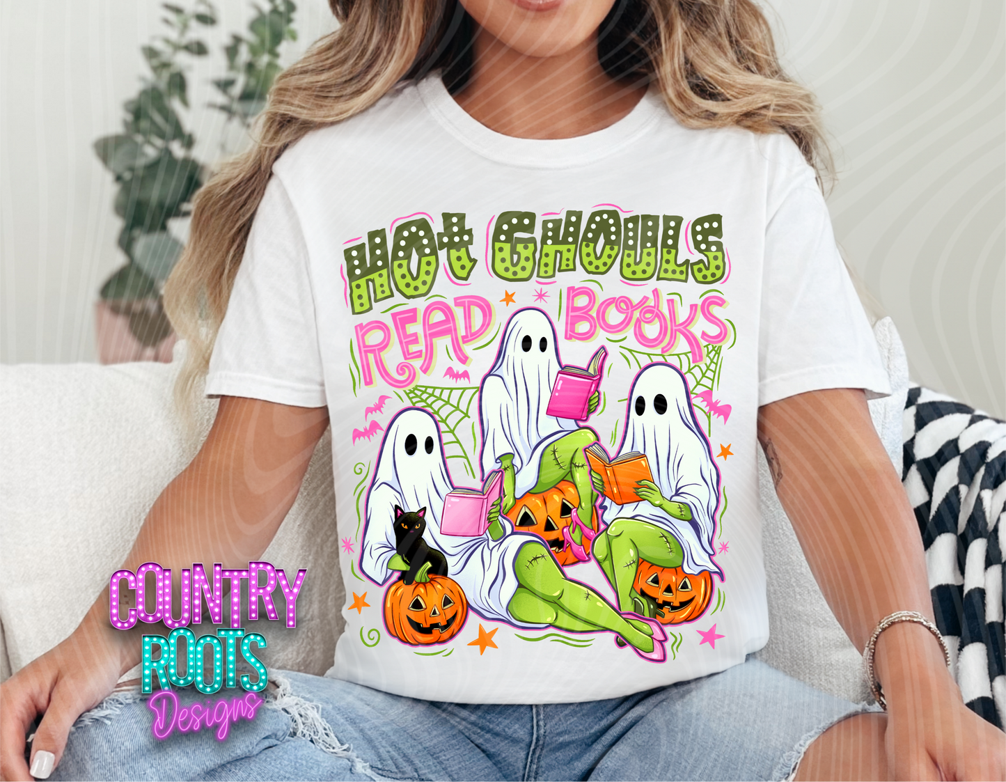 Hot Ghouls Read Books Tee