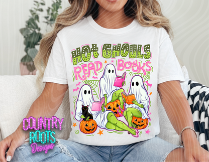 Hot Ghouls Read Books Tee