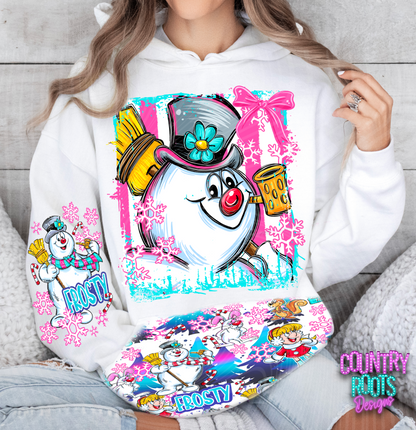 Christmas Snowman_ Selfie Hoodie