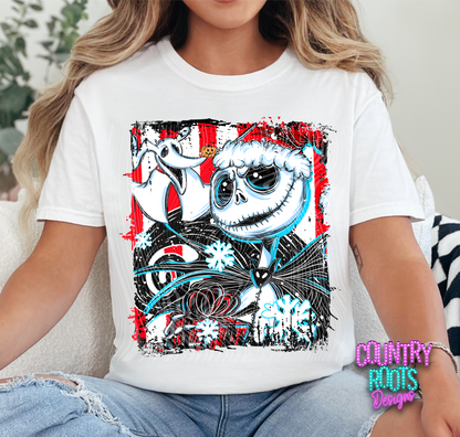 Christmas Jack Selfie Tee- Red