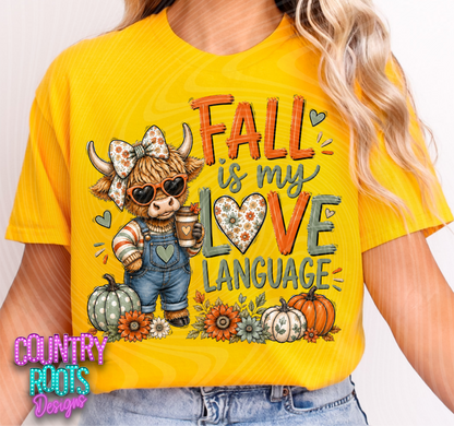 Fall Is My Love Language Tee