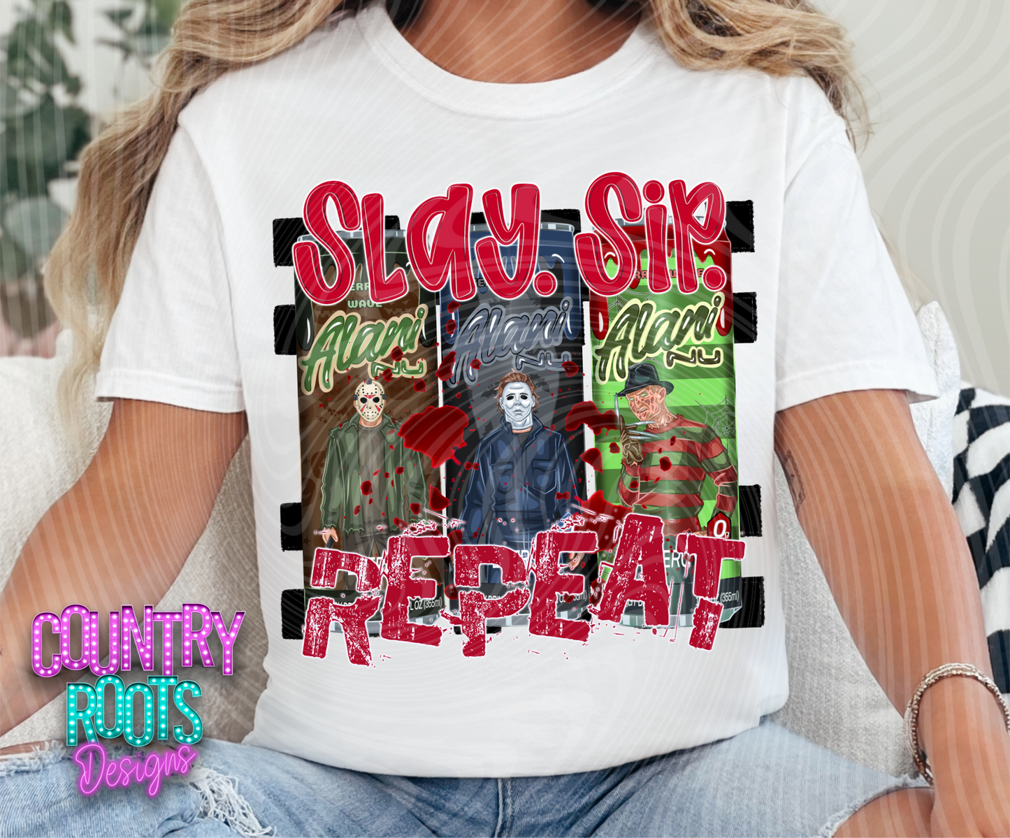 Slay Sip Repeat Tee