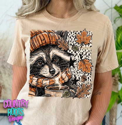 Fall Raccoon Tee