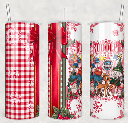 Rudolph Reindeer 1 20oz Skinny Tumbler