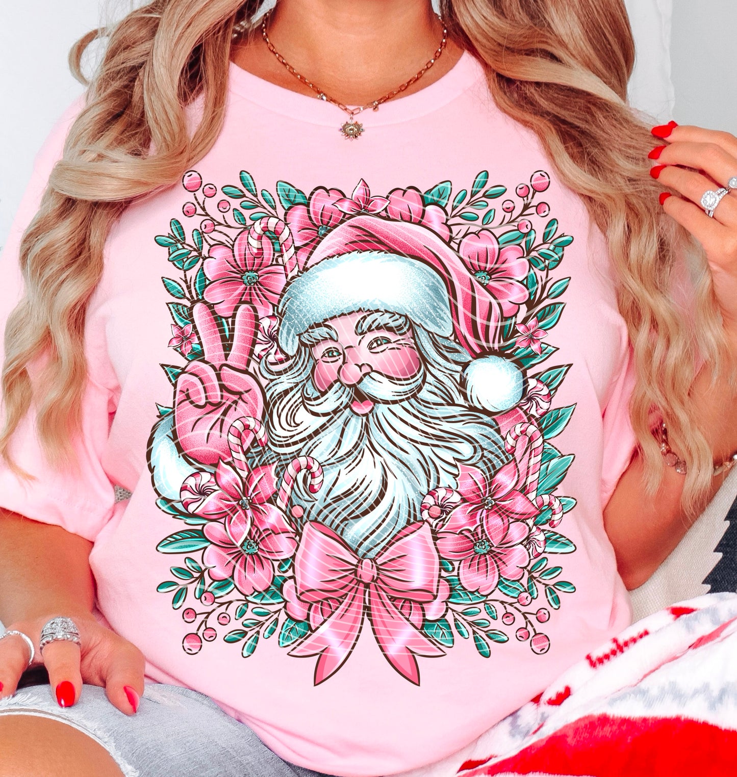 Pink Santa Tee