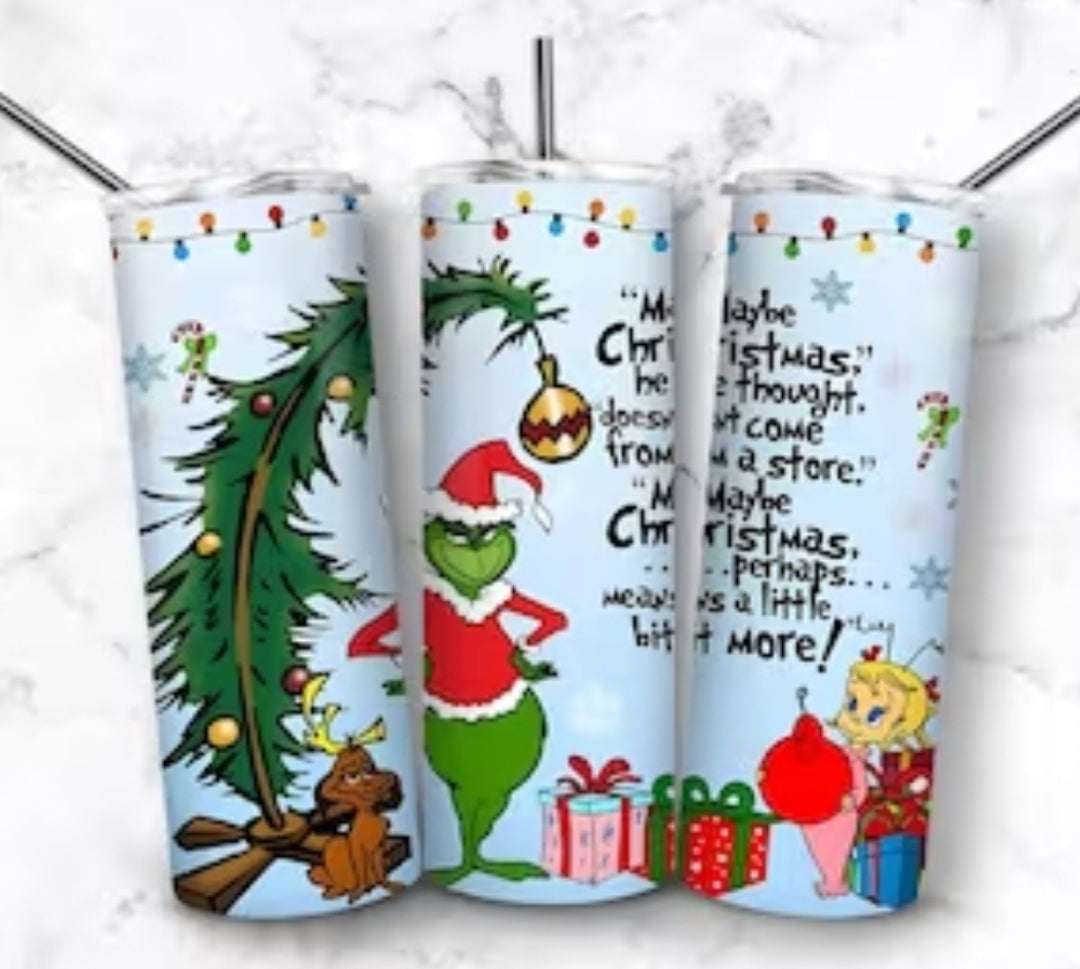 Christmas Means A Little More 20oz Skinny Tumbler