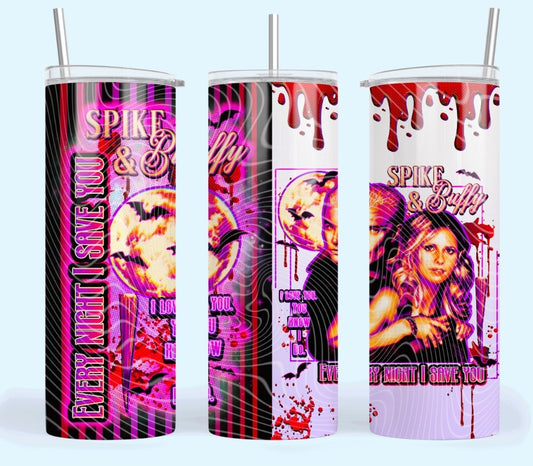 Spike_Buff_20oz Skinny Tumbler