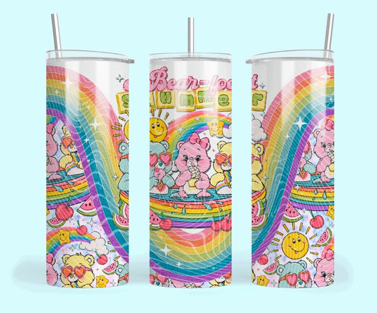 Bear-Foot Summer 20oz Skinny Tumbler