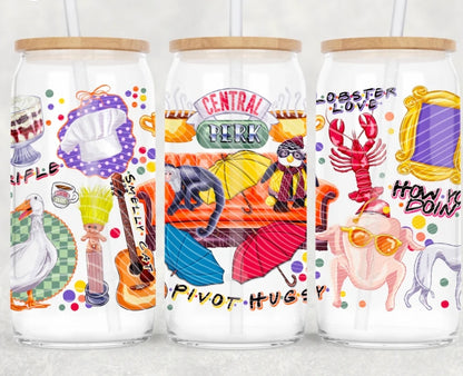 16oz. Glass Can Cup- Pick Your Design