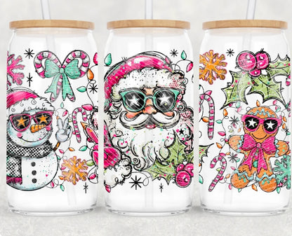 16oz. Glass Can Cup- Pick Your Design