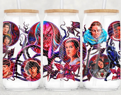 16oz. Glass Can Cup- Pick Your Design