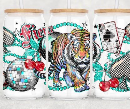 16oz. Glass Can Cup- Pick Your Design