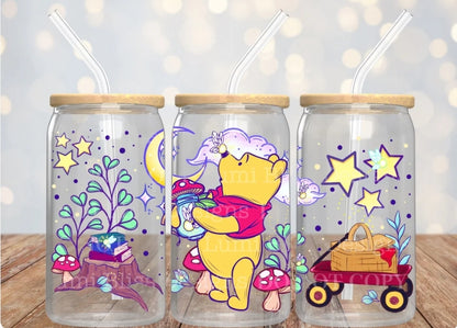 16oz. Glass Can Cup- Pick Your Design