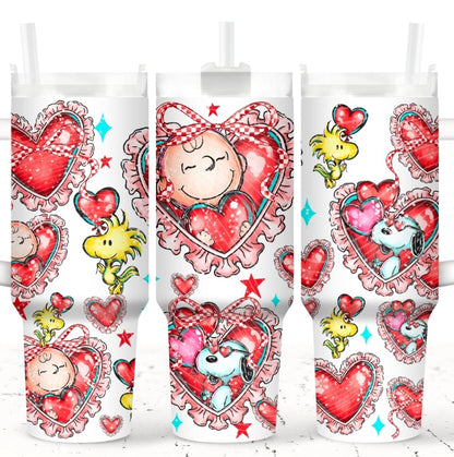 Charlie_Heart 12oz Grippy Tumbler