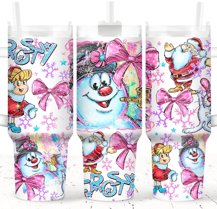 Frosty_Snowman 12oz Grippy Tumbler