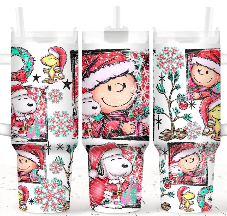 Christmas Charlie_ 12oz Grippy Tumbler