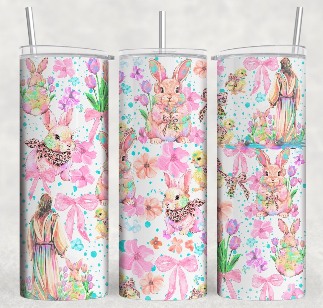 Jesus_ Bunny 20oz Skinny Tumbler