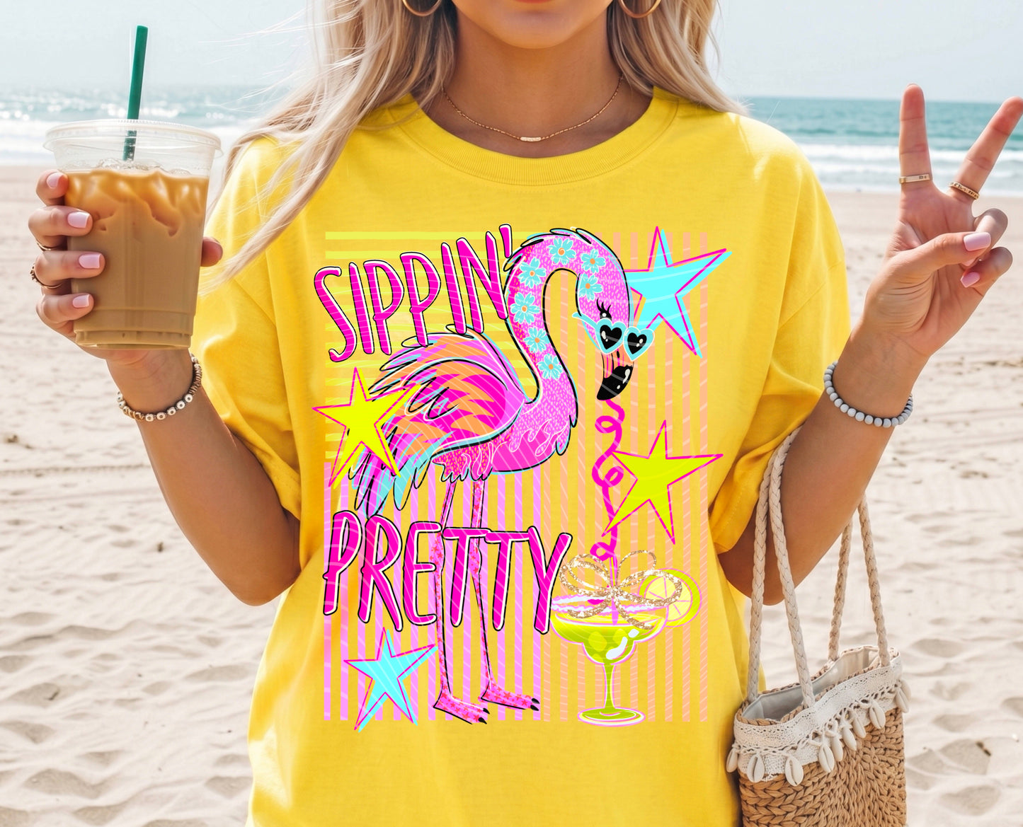 Sippin' Pretty- Comfort Colors Tee
