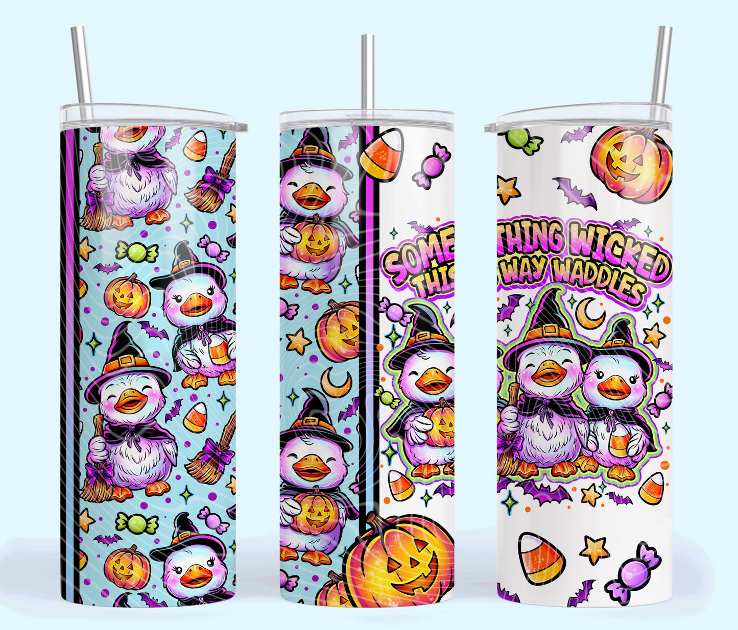 Something Wicked Waddles 20oz Skinny Tumbler