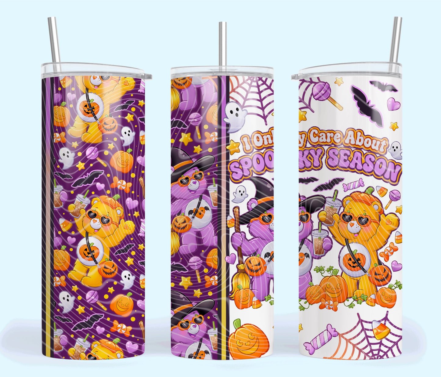 Spooky Bears 20oz Skinny Tumbler