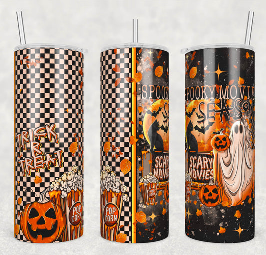 Spooky Movie Ghost 20oz Skinny Tumbler
